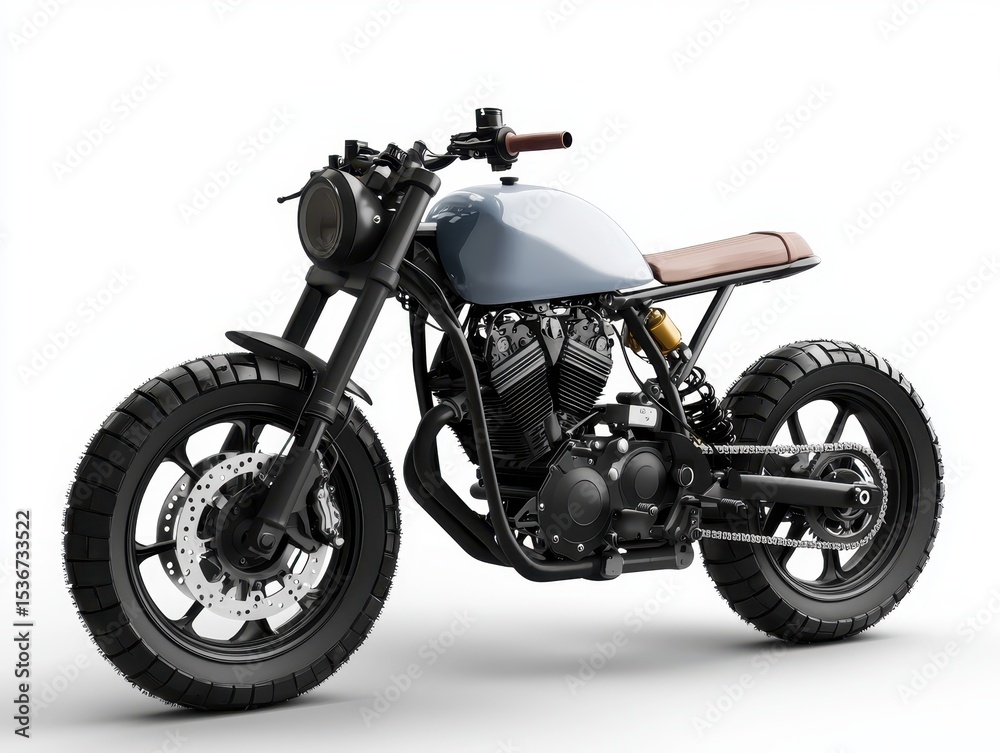 Obraz premium Amotorcycle is shown in this image