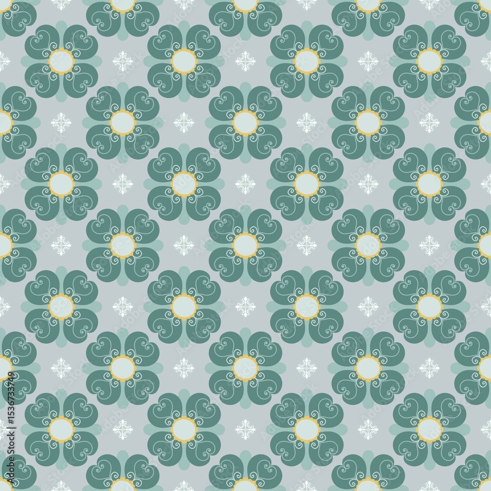 Obraz premium seamless pattern with flowers
