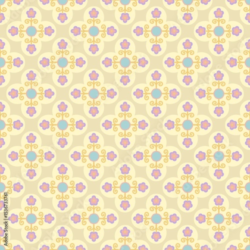 seamless background with flowers
