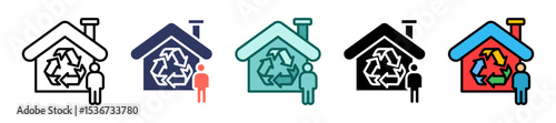 Zero Waste Lifestyle multiple icon