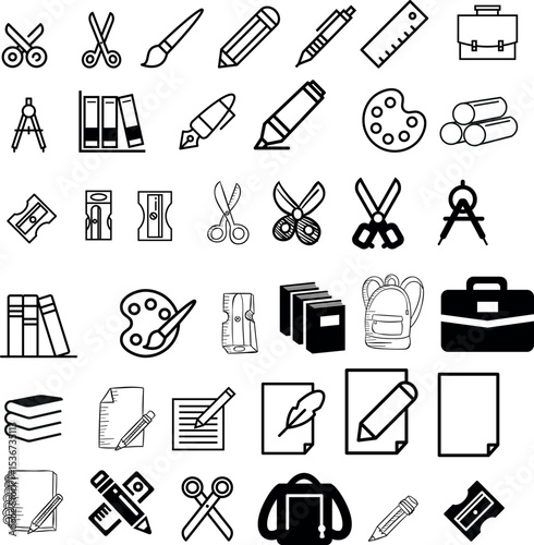 delightful and visually appealing emblem of educational tools