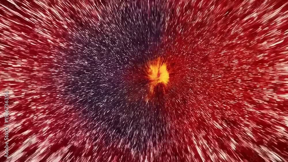 Hyperspace journey through vibrant cosmos abstract background motion graphics