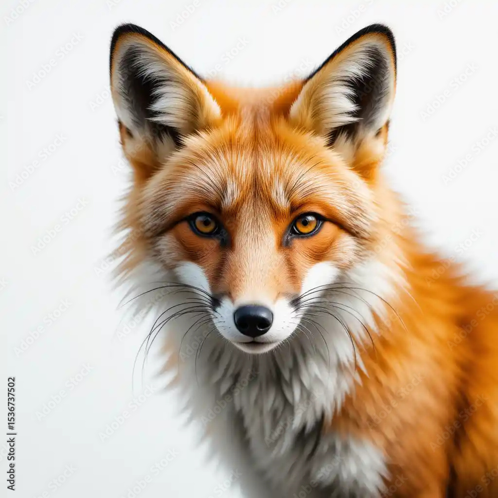 Naklejka premium red fox portrait