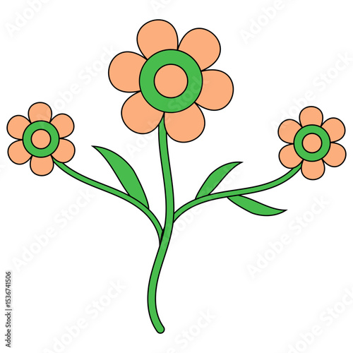 Cute Flower Sticker