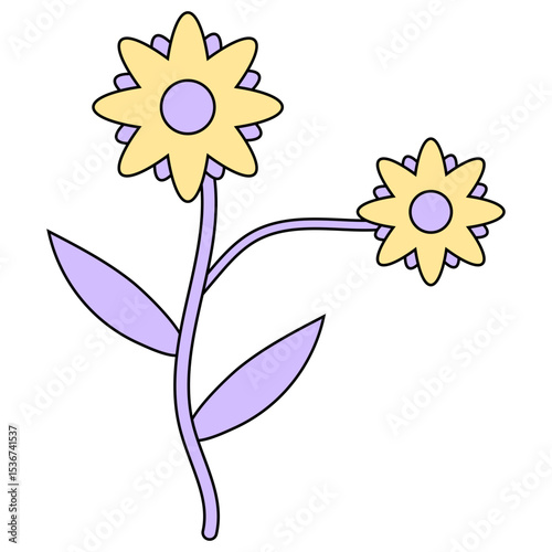 Cute Flower Sticker