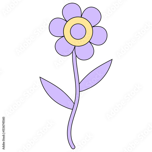 Cute Flower Sticker