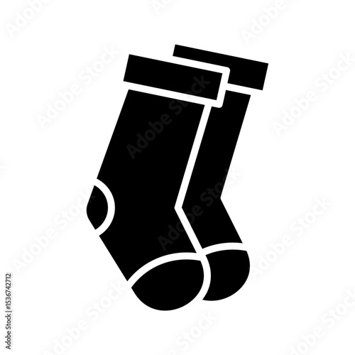 Socks icon on white background