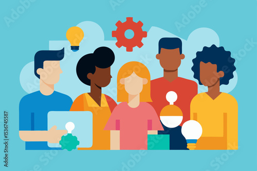 Diverse Team Collaboration Fostering Innovation and Creative Problem-Solving