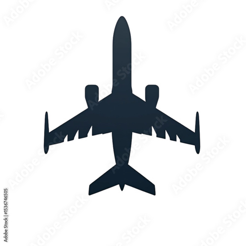 Airplane Silhouette Design Perfect for Travel Branding Logos Websites and App Icons a Clean Minimalist Air Travel Graphic