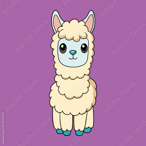 Cute illustration of Alpaca
