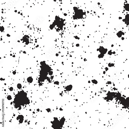 Black Ink Splatter Texture Abstract Background Pattern