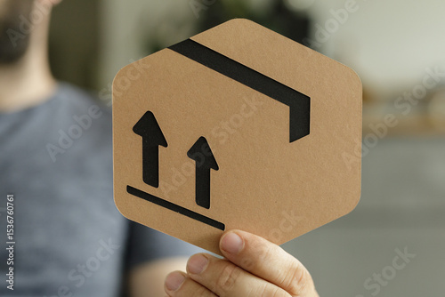 Stock photo of a person hol...