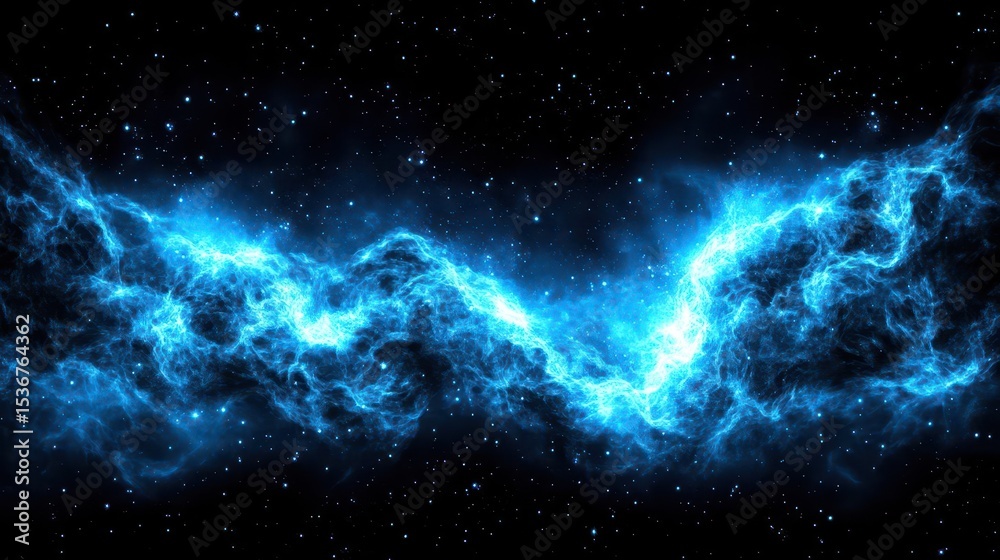 Naklejka premium Celestial Nebula: Cosmic Energy