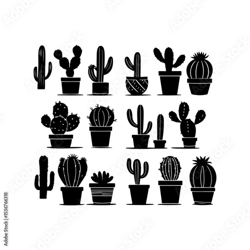 Silhouette design handraw simple design isolated on white backgroun