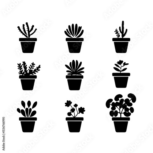 Wallpaper Mural Silhouette design handraw simple design isolated on white backgroun Torontodigital.ca