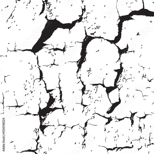 Cracked Surface Texture Grunge Background for Design Projects