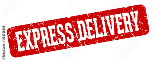express delivery rectangular sign. express delivery stamp