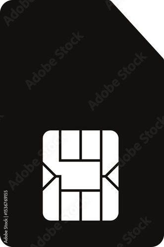 sim card isolated on white