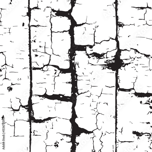 Cracked Paint Texture Grunge Background for Design Projects