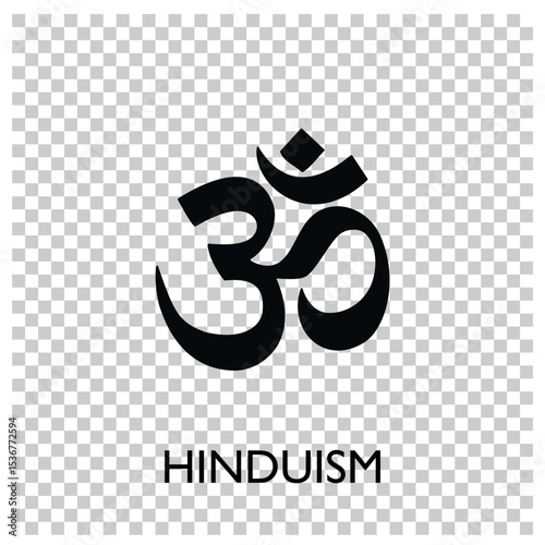 om symbol vector icon. om symbol sign on transparan background. om symbol icon for web and app