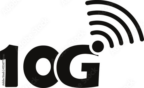 10G Wireless Internet Technology Graphic