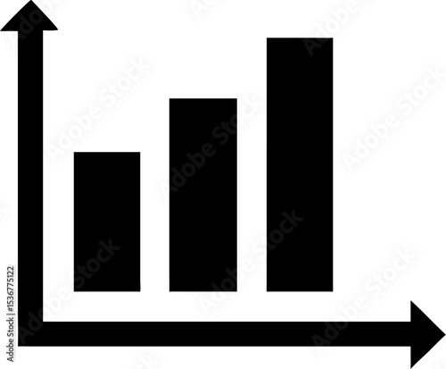 Silhouette Bar Graph with One Taller Bar Simple Chart Design