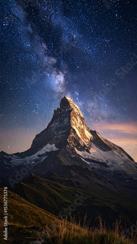 Canvas Print sunrise in the mountains