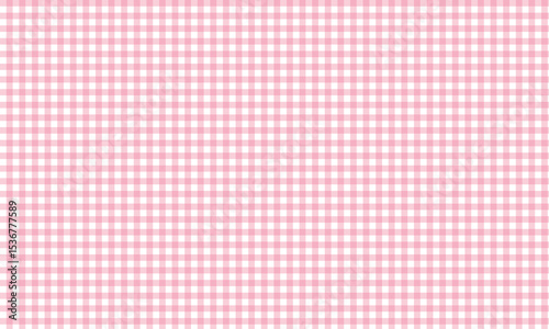 Soft pink gingham checkered pattern with a seamless design. Ideal for fabric prints, baby products, scrapbooking, and romantic or vintage-themed digital and craft projects.