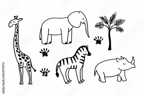 set of animals
