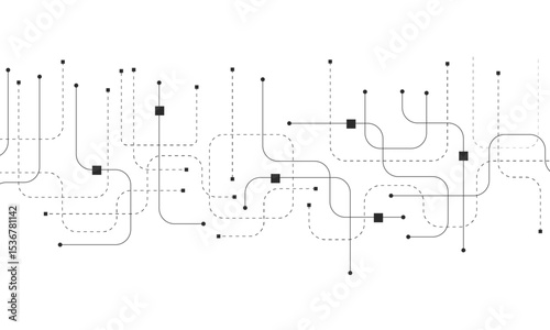 Technology abstract background with circuit board texture. Creative idea AI banner. Internet technology. Tech concept for poster, header, web banner, website, presentation.