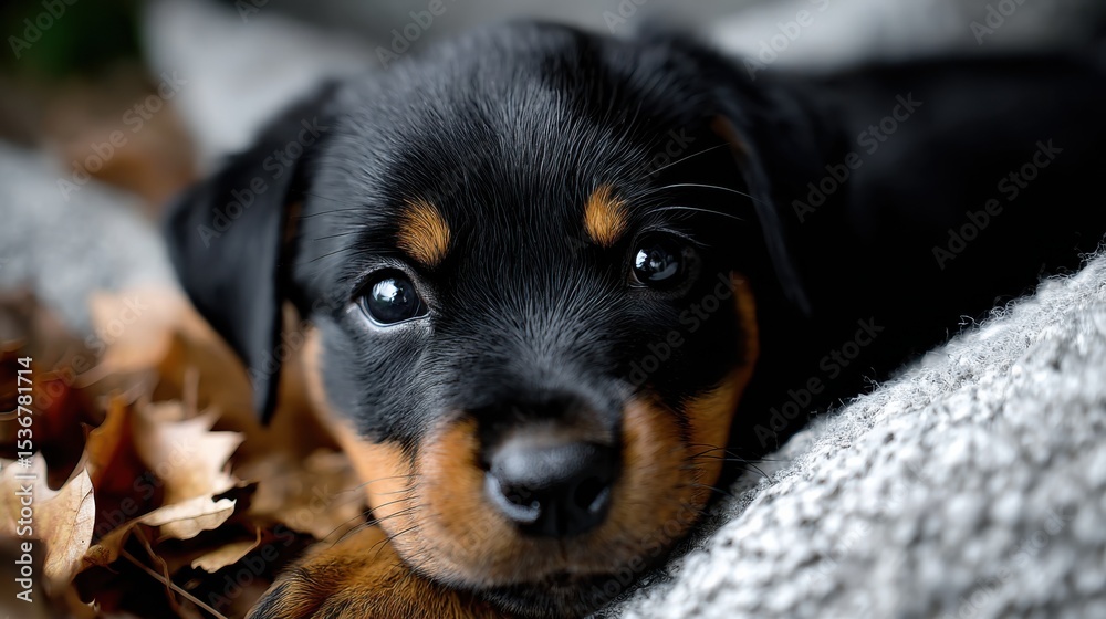 Rottweiler Puppy Lying Down, Representing Pet Adoption and Animal Companionship, Perfect for Veterinary Clinic Marketing and Family Content : Generative AI Rottweiler Puppy Lying Down, Representing Pet Adoption and Animal Companionship, Perfect for Veterinary Clinic Marketing and Family Content : Generative AI