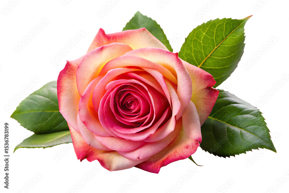 Naklejka premium rose isolated on white background PNG,AI GENERATED