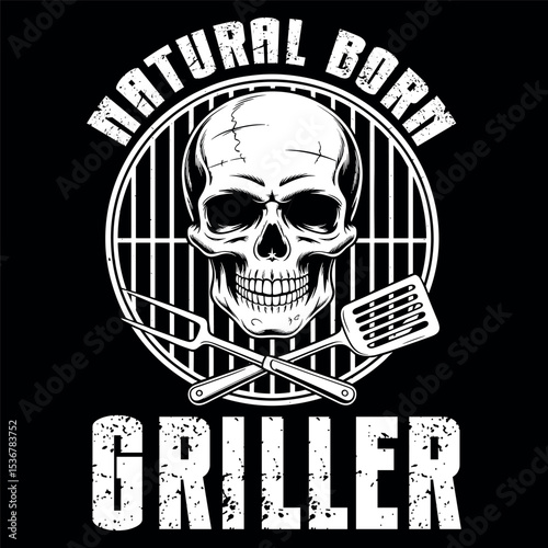 Funny BBQ Art For Men Women Grilling Meat Smoking Barbecue