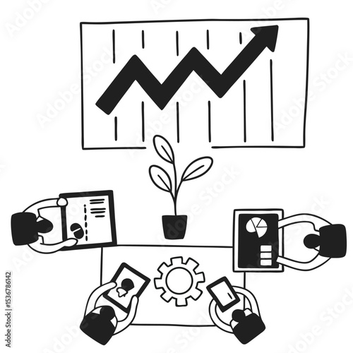 Teamwork and Growth Strategic Planning for Business Success