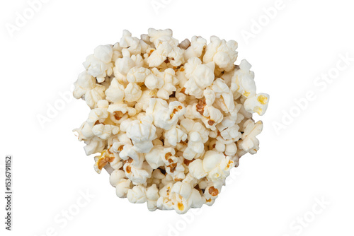 Popcorn flakes isolated on a white background