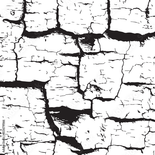 Cracked Paint Texture Grunge Background for Design Projects