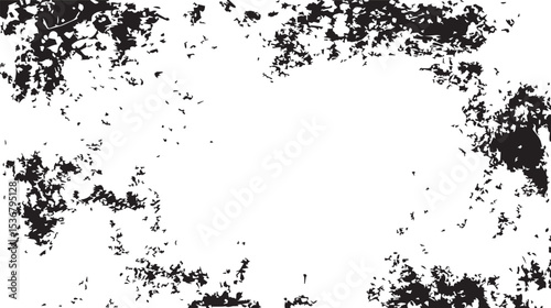 Wallpaper Mural Grunge Texture Black Ink Splatter on White Torontodigital.ca