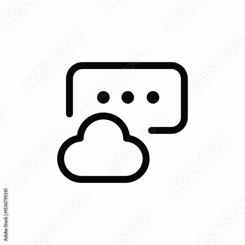 cloud code icon sign vector
