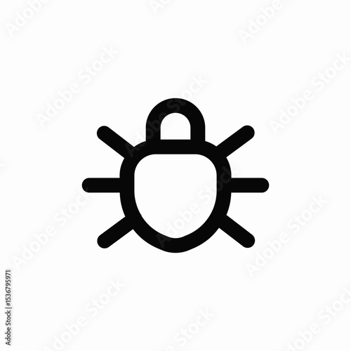 error bug icon sign vector