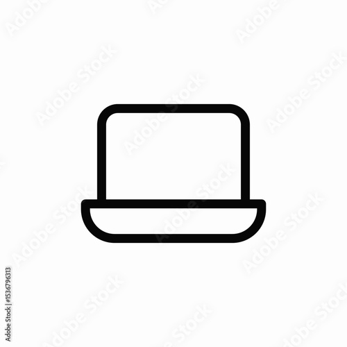 laptop notebook icon sign vector