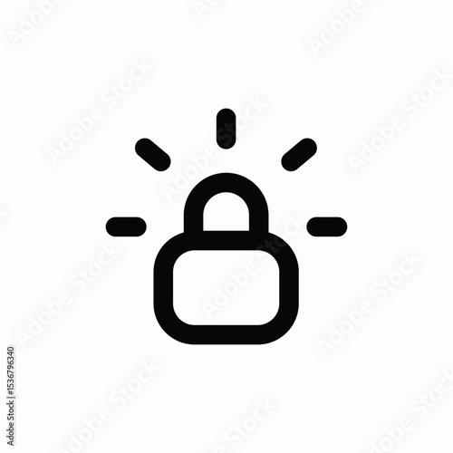 lock safety icon sign vector