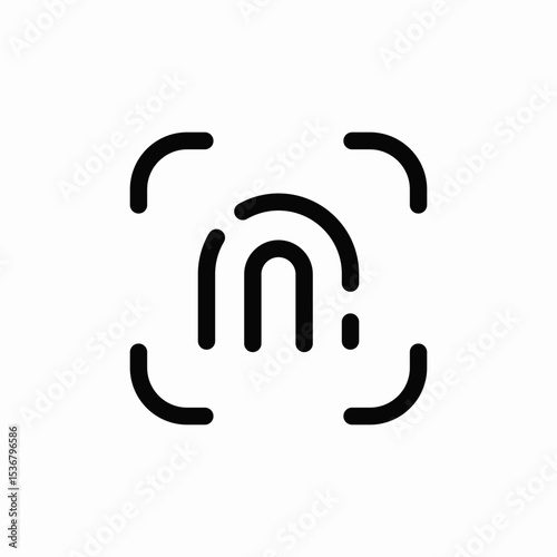 print system icon sign vector