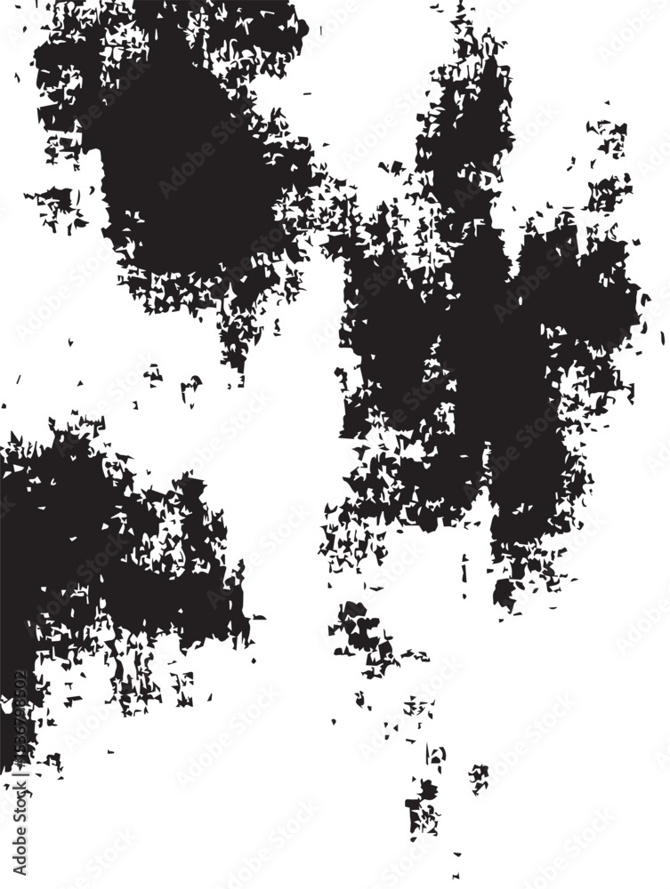 Obraz premium Black Ink Blot Splatter Texture Abstract Art Background