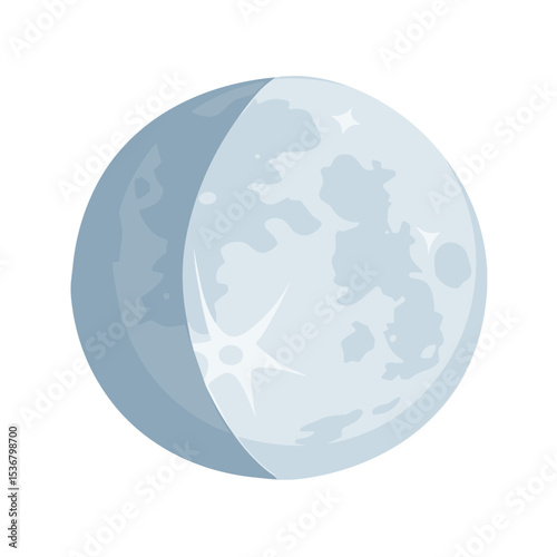 Waxing Gibbous Moon Symbol