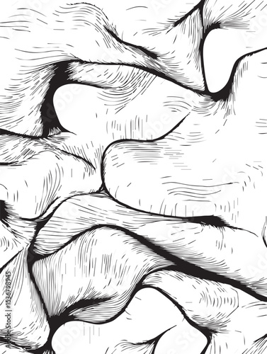 Abstract Black and White Texture Grunge Background Pattern