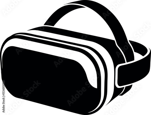 Vector illustration of virtual reality headset design 