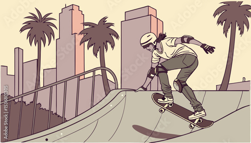 boy on scat board