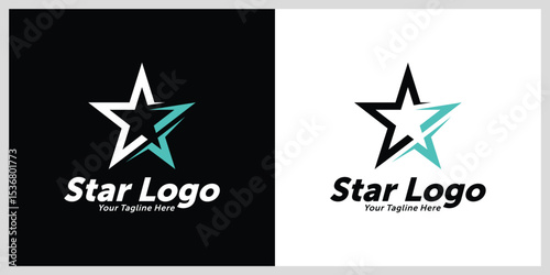 Modern star vector logo template design. Symbol star design concept