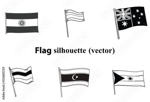 Afghanistan, Albania, Algeria, Andorra, Angola, Antigua and Barbuda country flag 