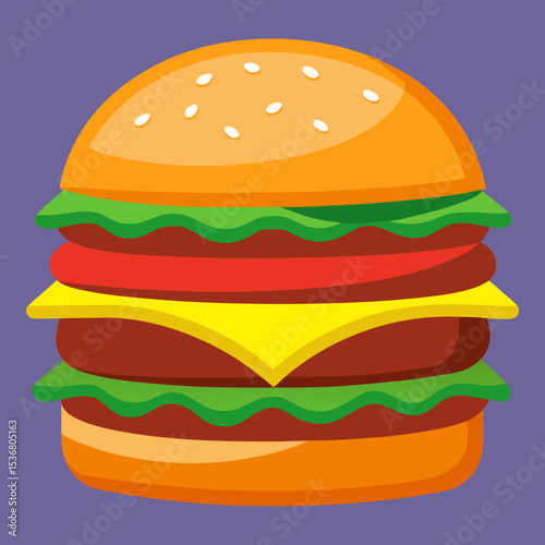 burger and fries